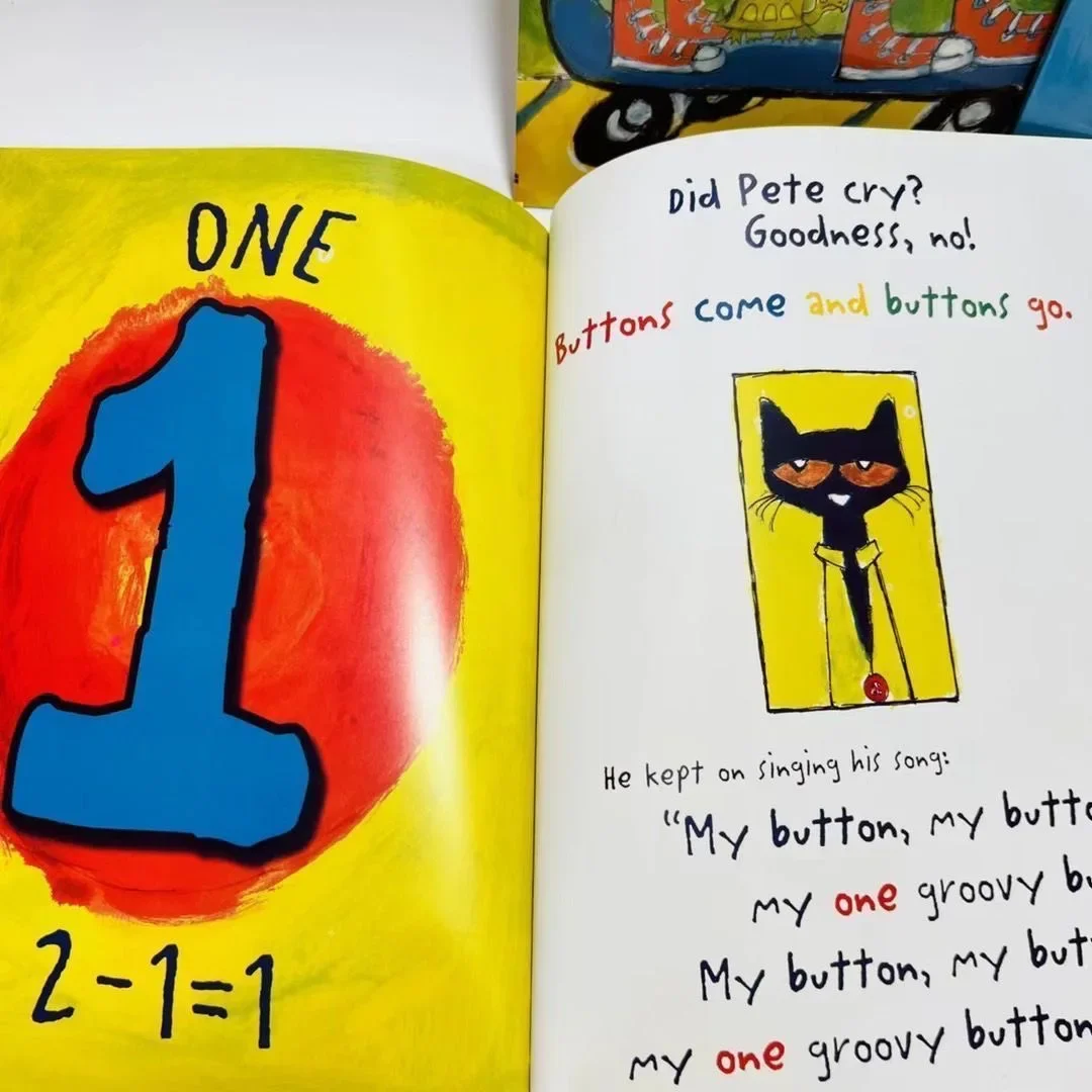 6 Books Pete The Cat Picture Book Children's English Story Book