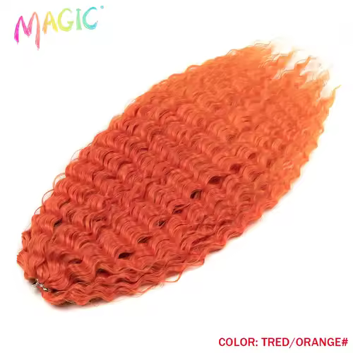 Magic Ariel Curl Hair Water Wave Twist Crochet Hair Synthetic Braid Hair Ombre Blonde 22 Inch Deep Wave Braiding Hair Extension - Image 36