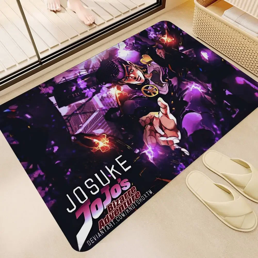 JoJo Bizarre Adventure Floor Mat INS Style Soft Bedroom Floor House Laundry Room Mat Anti-skid Household Carpets