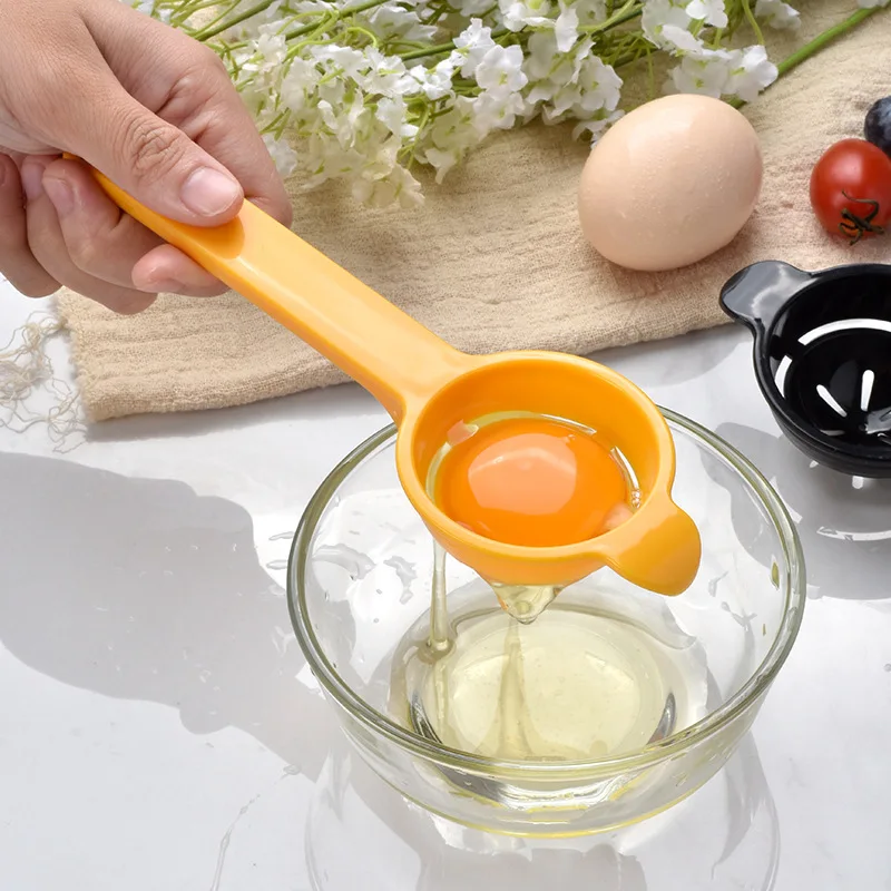 

Extended Handle PP Egg White Separator with Hanging Hole Household Multi-purpose Quickly Separated Egg Dividers Kitchen Egg Tool