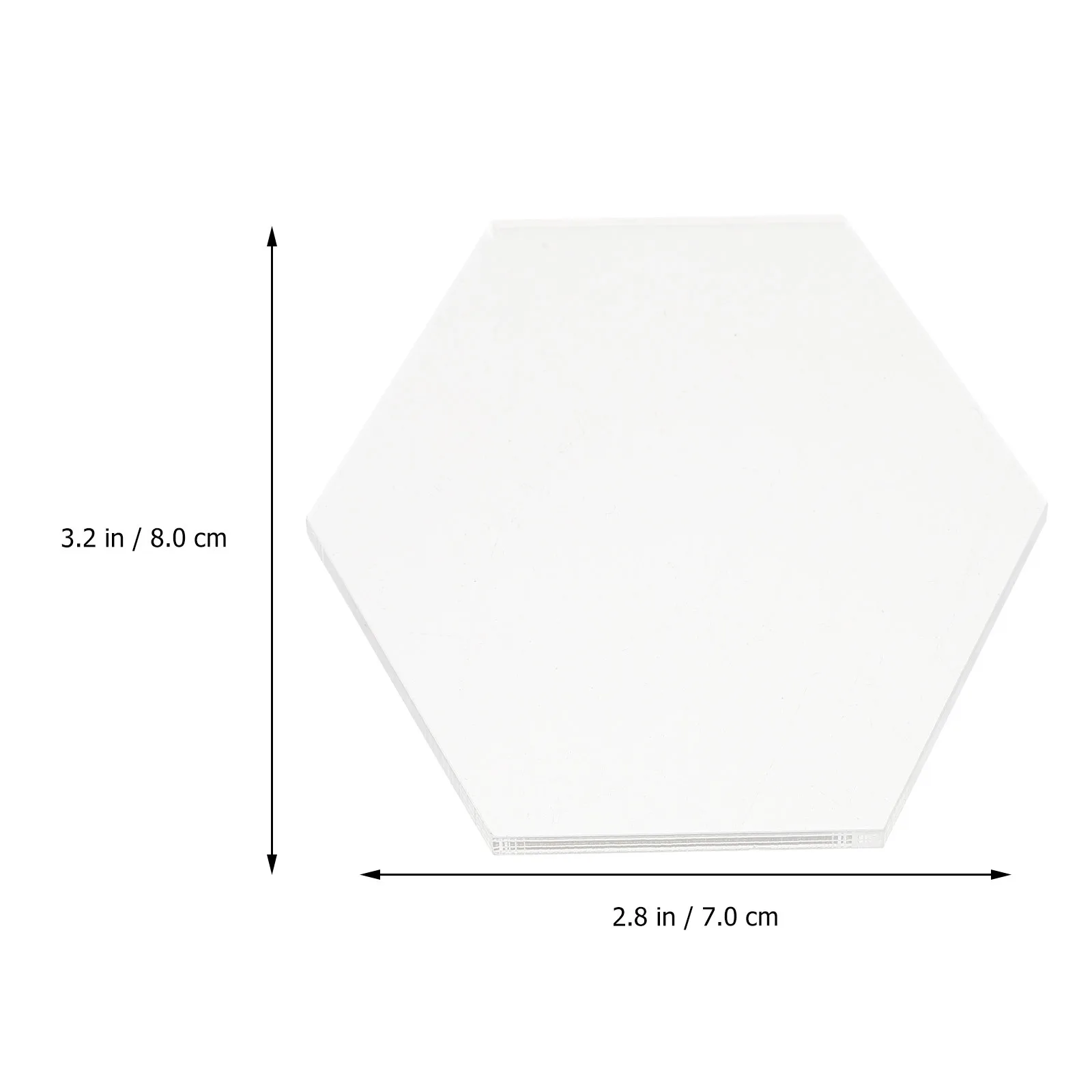 

10Pcs Transparent Acrylic Drawing Boards DIY Handmade Hexagonal Sheets for Craft Decoration Transparent Acrylic Board