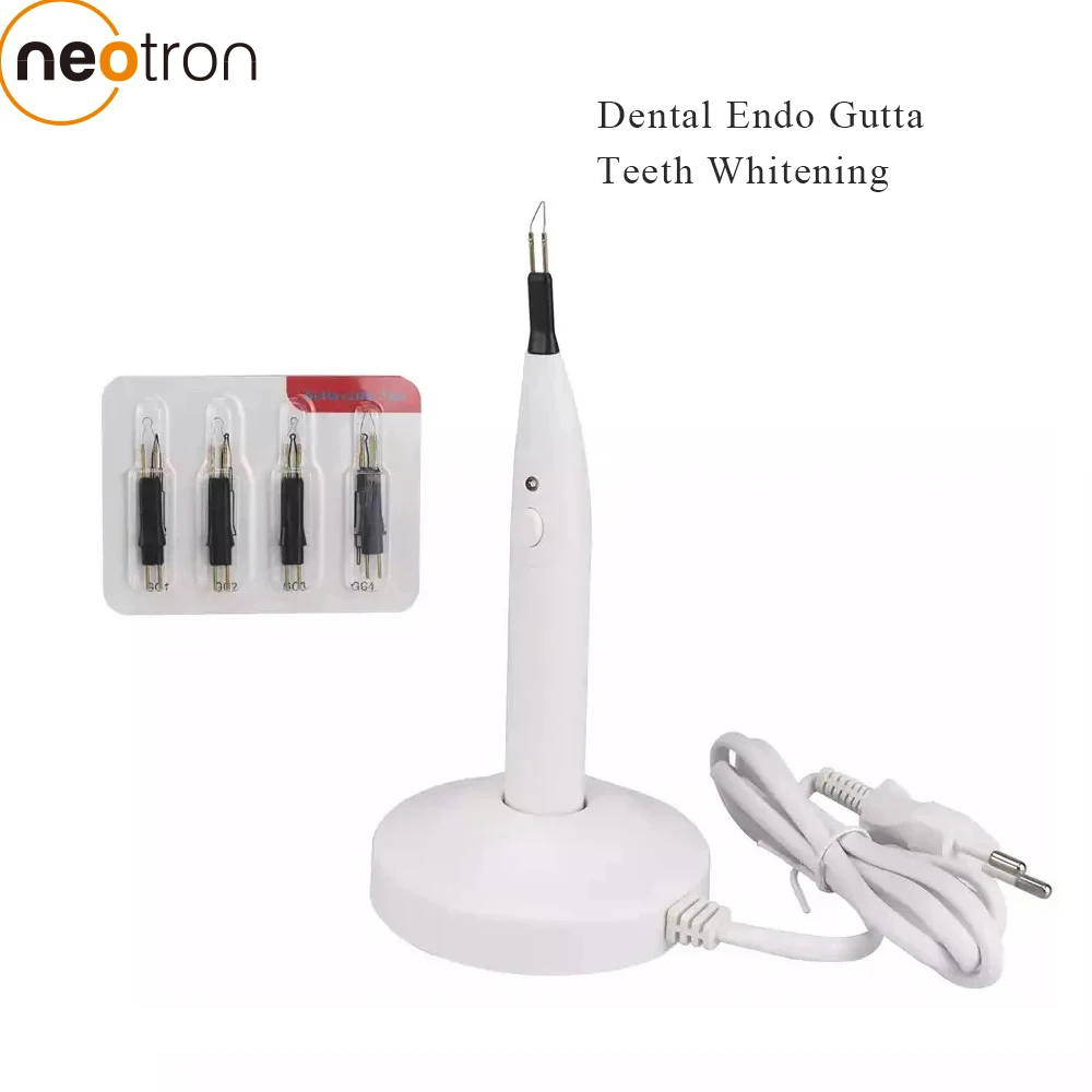 RU Stock dental Cutta Percha 4 Tips Dental Endo Gutta Teeth Whitening Oral Hygiene Dental Equipment Tooth Gum Cutter US EU PLUG