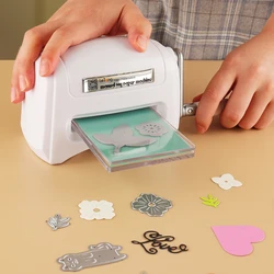 DIY Handcraft Die-Cut Machine Portable Scrapbook Die Cutter Machine Craft Tool with Plastic Backing Plate for Scrapbooking Card