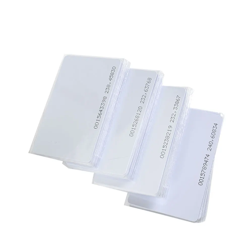 Imagem -02 - Cartão Fino Usado para Access Control Access Control System Access Control Access Control Rfid Tk4100 id Card 0.8 mm 10 Pcs