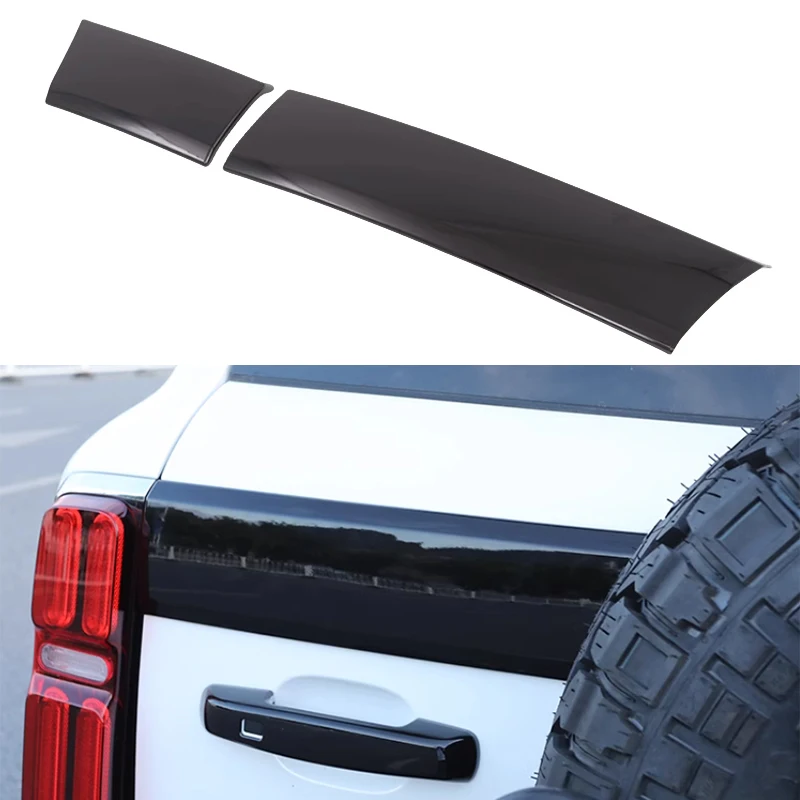 Fit for Great Wall GWM WEY Tank 500 Hi4t Modified Black Warrior Kit High Quality Black Tailgate Trim Easy Installation