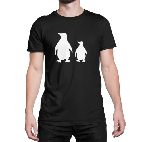 Neu Unisex Kurzarm T-Shirt Pinguine Pinguin penguin Wasservog Premium T-Shirt