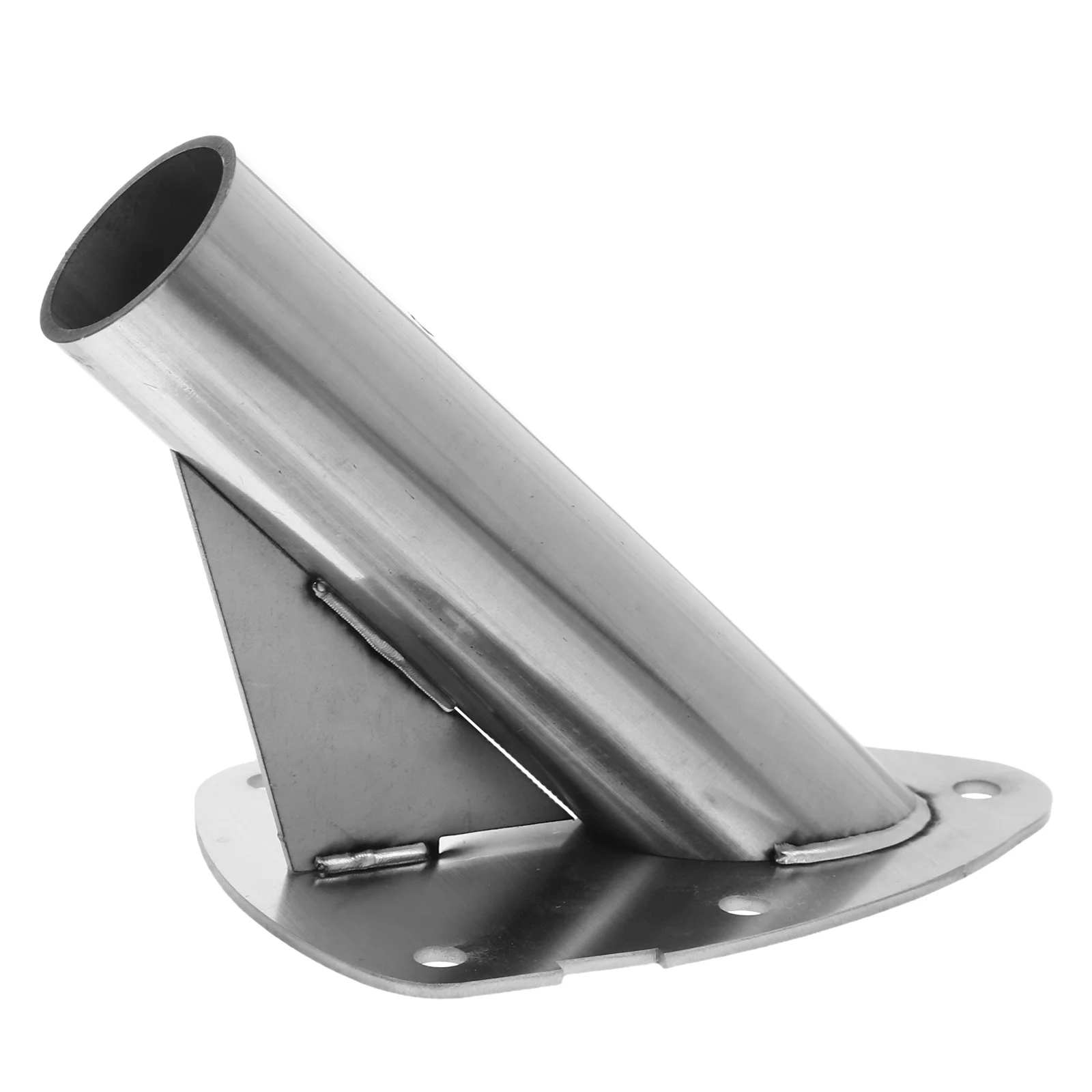 

Flagpole Base: Heavy Duty Stainless Steel Flag Holder For Wall Railing Mount Outdoor Residential Commercial Use Dual-Purpose