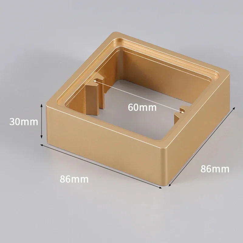 30mm Single Socket Spacer With Screws Fixture Surface-Box Square Spacer Frame Single Socket Light Switch Surround Switches Parts