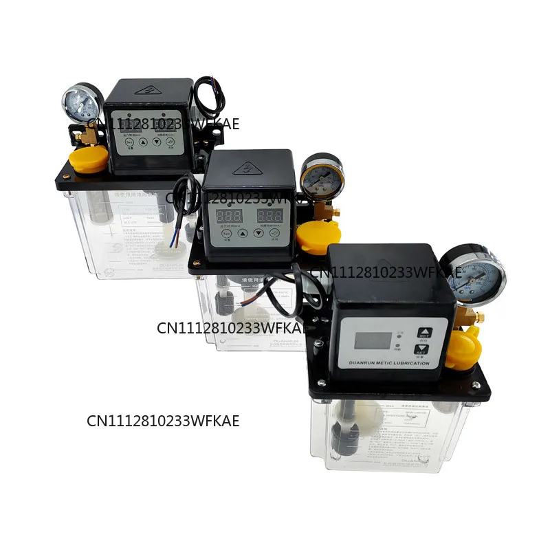 1pcs 0.5L 1L 2L Electromagnetic Lubrication Pump CNC Automatic Solenoid Oil Pump HP-5 Hand Pressure Oil Pump Capacity 0.5L