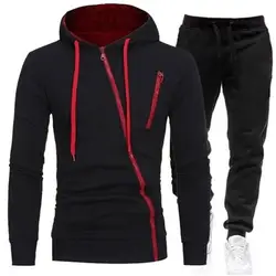 Male Hoodie+Pants 2Pcs Jogging Sports Suit Casual Tracksuit Men Hooded Sweatshirt Outfit Spring Autumn Mens Sets Sportswear