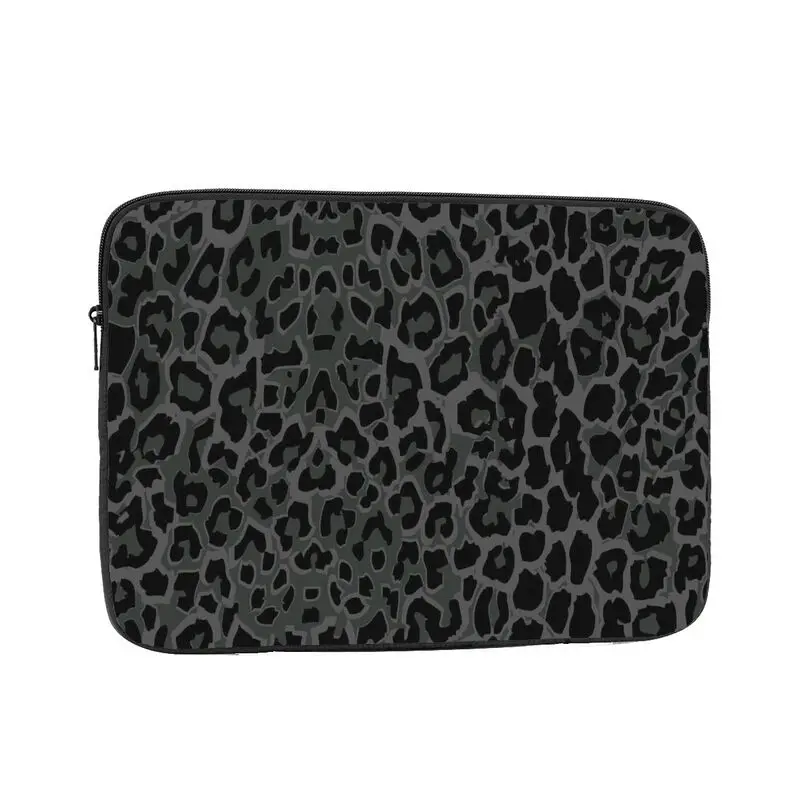 Black Leopard Laptop Sleeve Bag Business Briefcase Protective Case Shockproof Water-Resistant Carrying Cover for Notebook Tablet