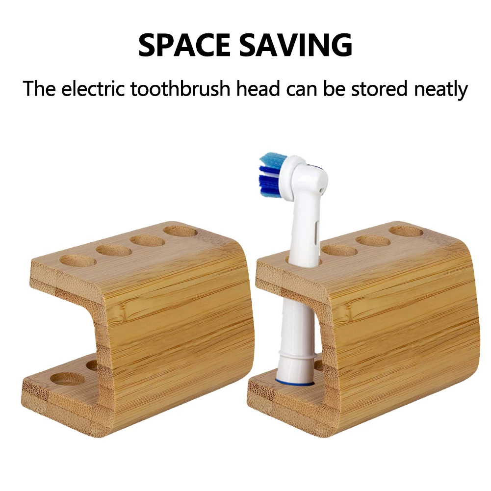 Toothbrush Head Holder Eco-Friendly Bamboo Toothbrush Head Holder Durable and Reliable Electric Toothbrush Head Holder