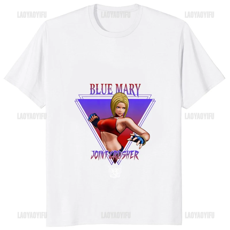 King of Fighters XV Graphic Kawaii Kula Diamond Printed Waifu Tshirt Streetwear Otaku T Shirt Fighting Technology Game Male Tees