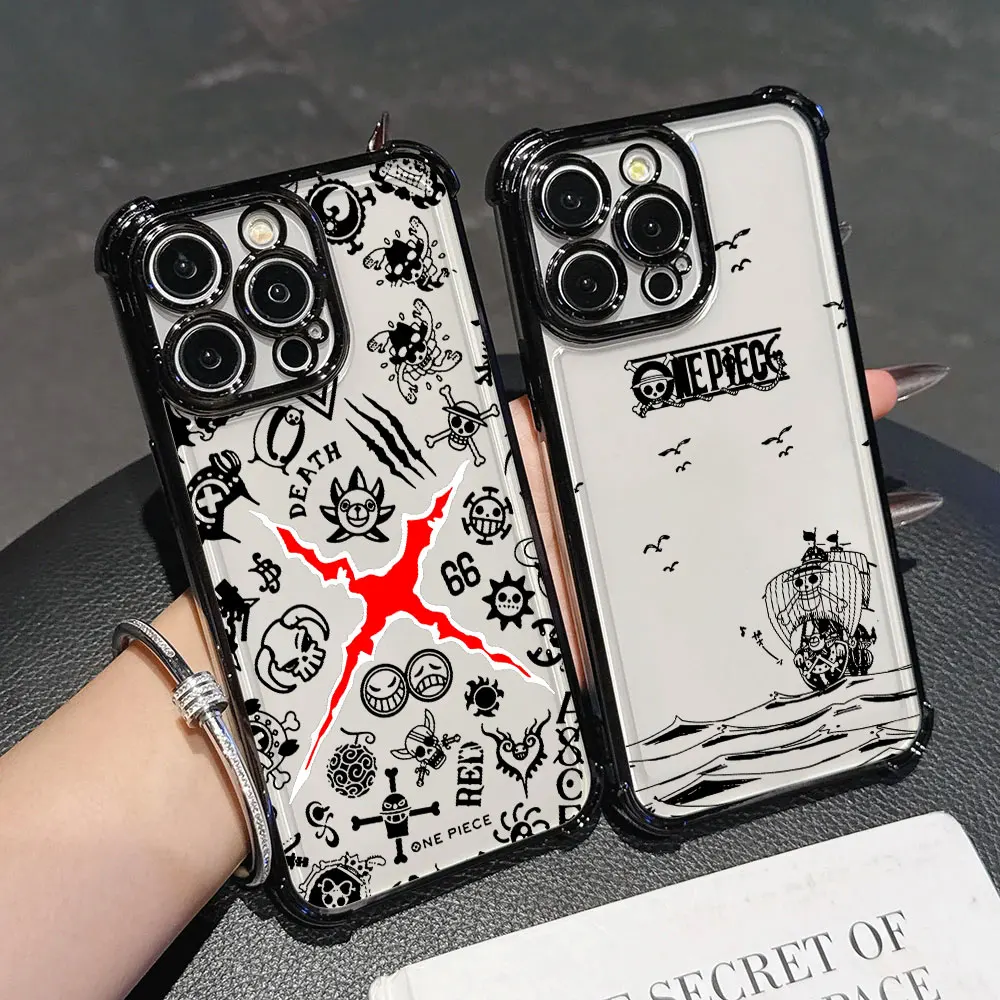 

O-One Pieces Manga Funda For iPhone 17 Pro 16 15 14 13 12 11 Pro Max Case 17 Plus 17E 16E 17Air Silicone Protection Phone Cover