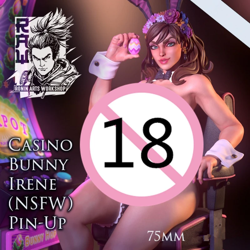 Bunny Nsfw Resin Figure 1/24 Scale Model Kit Diy Miniatures GK Unassembled and Unpainted Diorama Toys