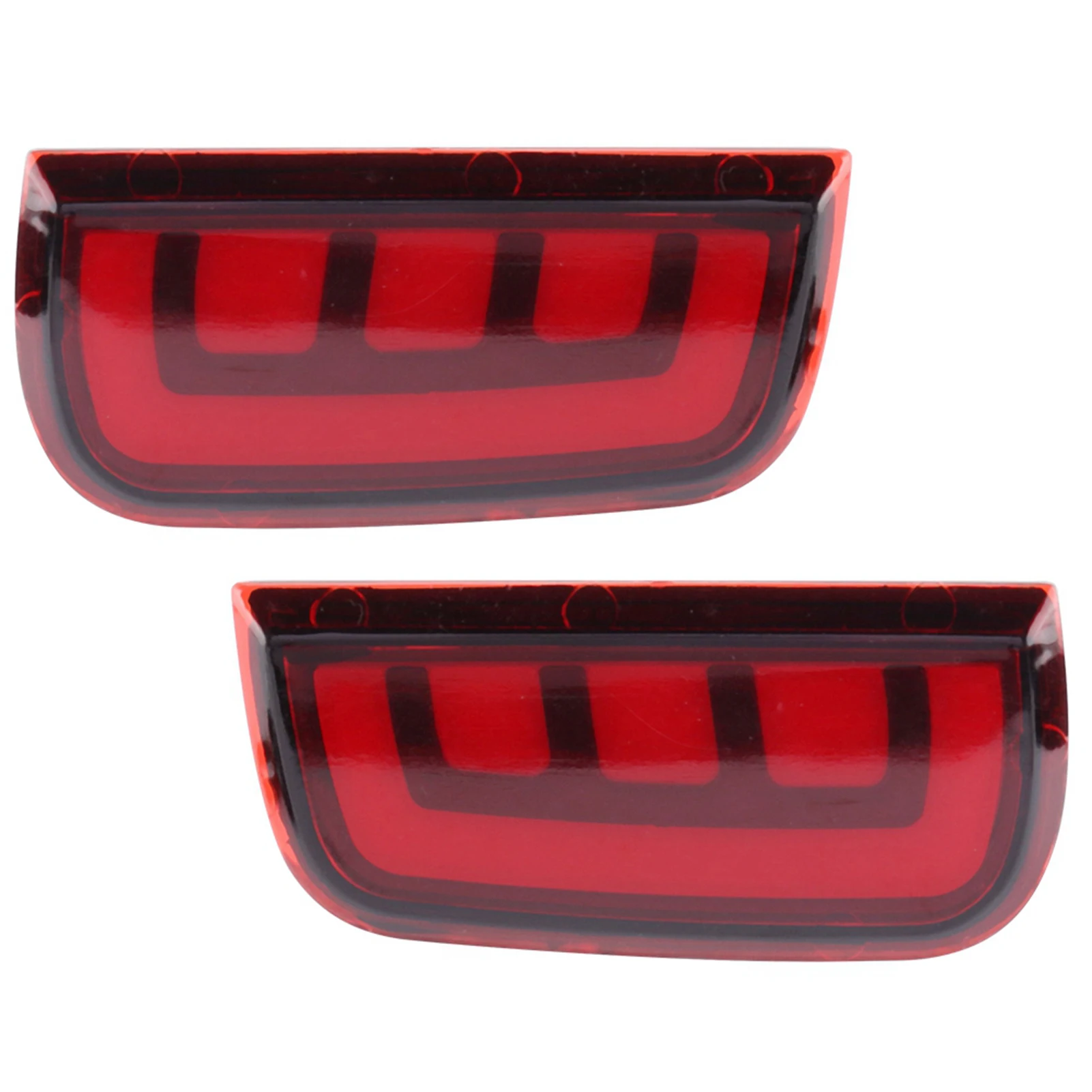 For Honda Civic 2016‑2017 2pcs Car Rear Bumper Tail Light  Brake Reflector Fog Lamp With DRL LED Bulbs