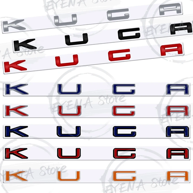 Новинка для Ford Kuga, логотип с надписью ST Line, металлический значок, наклейки на задний багажник автомобиля, эмблема кузова, автоаксессуары