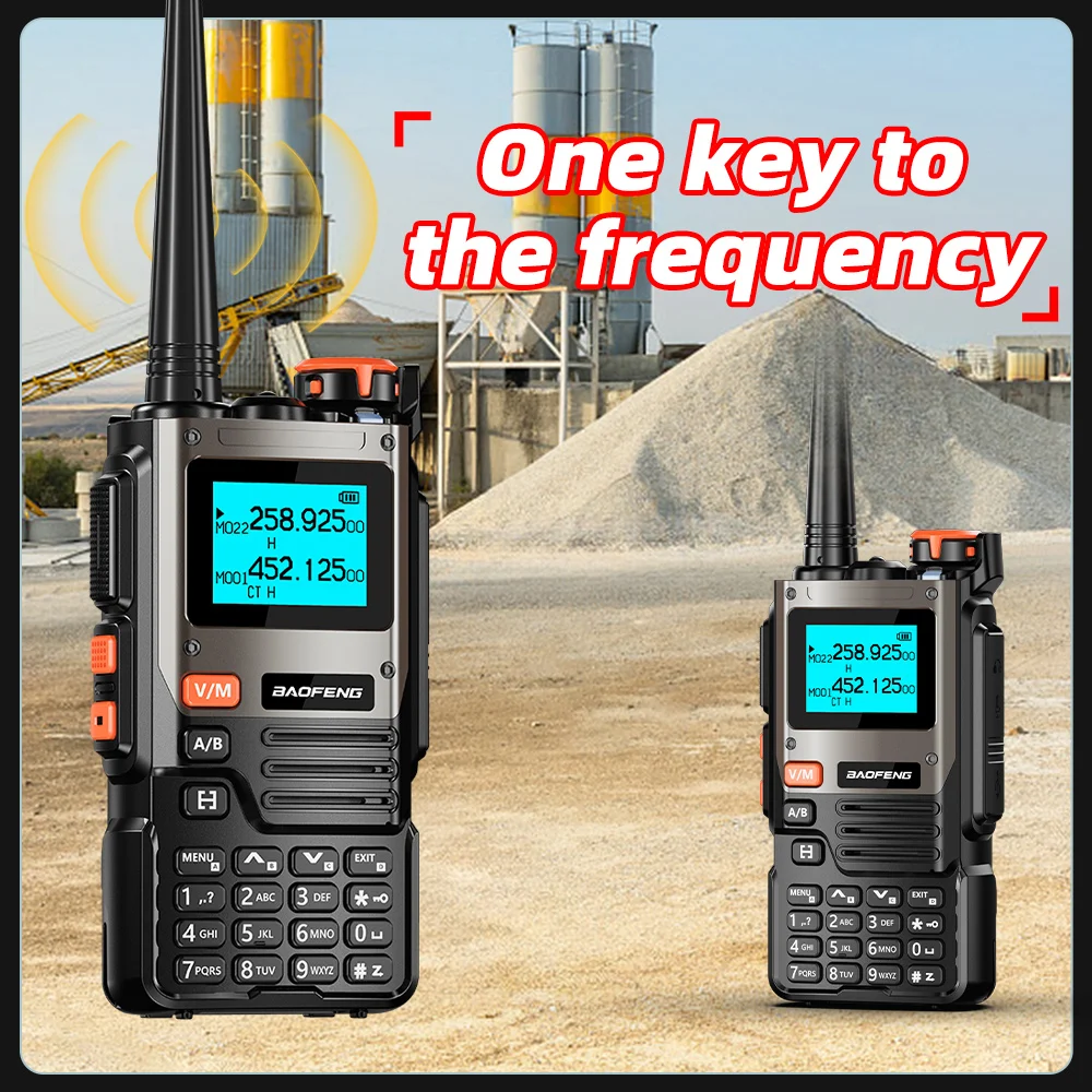 Baofeng UV-K61 VHF UHF لاسلكي تخاطب 999 قنوات Type-C AM بطارية تعمل في حالات الطوارئ DTMF NOAA قنوات الطقس UV-5R K6 K5(8)