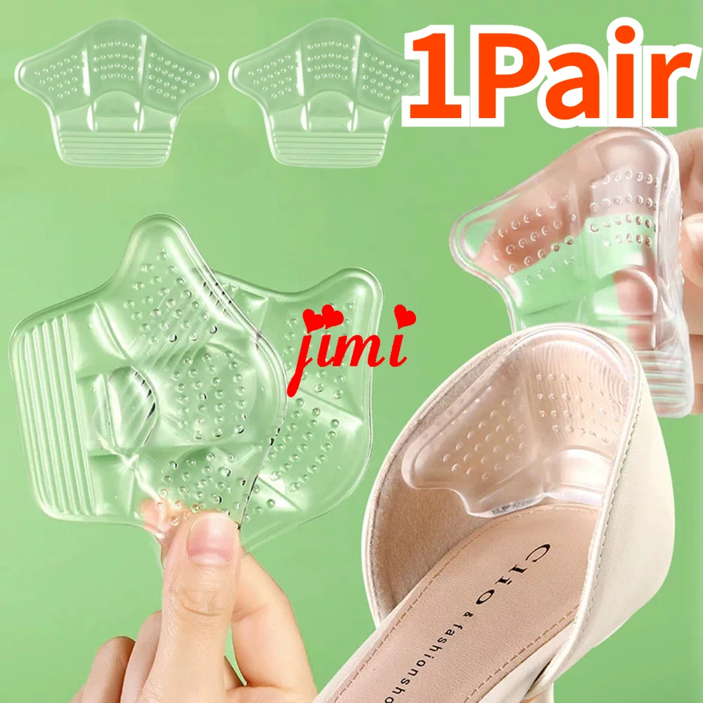 1Pair Heel Sticker Heel Protectors Sneaker Shrinking Size Insoles Anti-wear Feet Shoe Pads Adjust Size High Heel Cushion Inserts