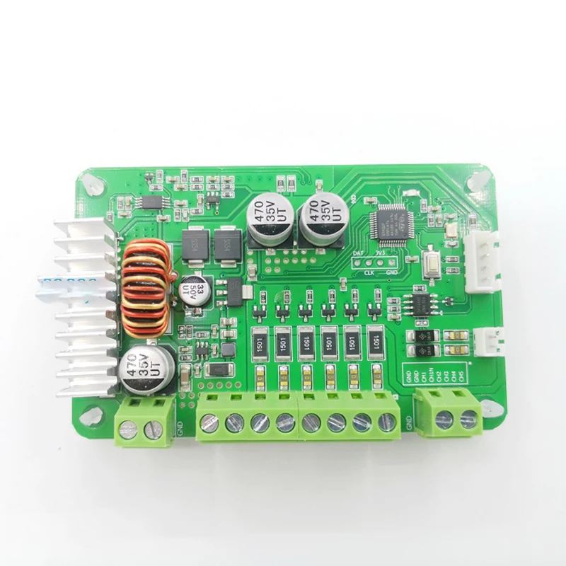 Multi-channel 5+1 PWM signal generator symmetrical square wave with adjustable duty cycle module RS485 Modbus