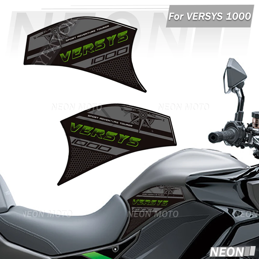 For VERSYS 1000 versys 1000 SE 1000 S Touring 1000LT 3D Motorcycle Tank Pad Sticker Anti-slip Decal Protection Accessories