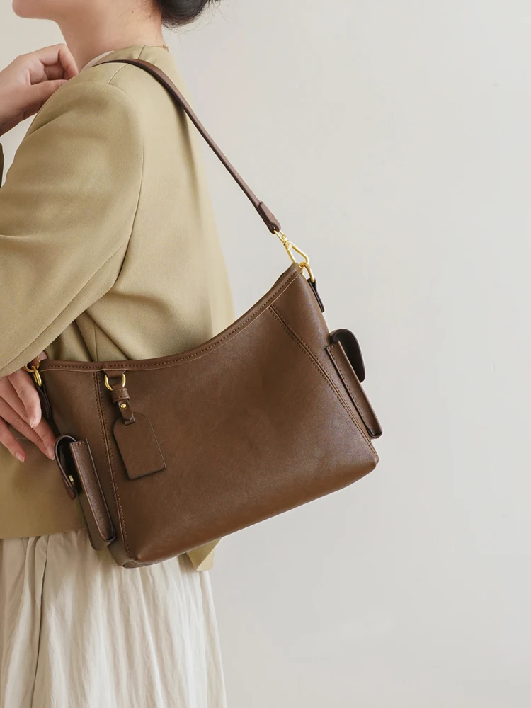 Large Capacity Commuter Tote Bag Women's 2026 New Style High-End Underarm Bag Versatile Single Shoulder Crossbody Bag Trendy