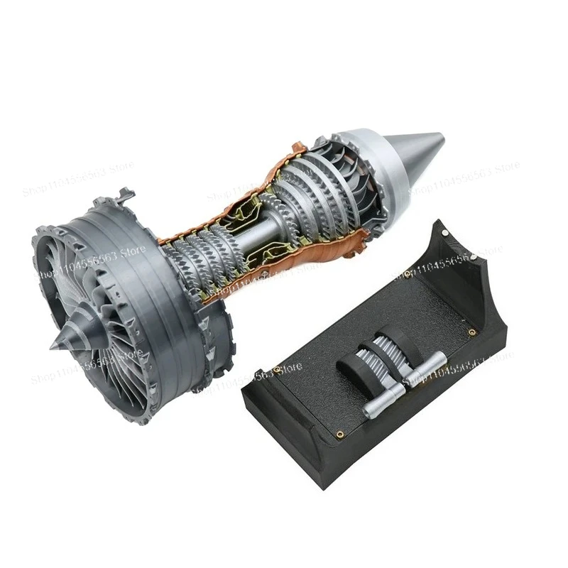 TR900 Turbofan Engine Model Aircraft Engine Kit Turbojet Engine Model Adult Gift Mechanical Science Education Toy As Shown