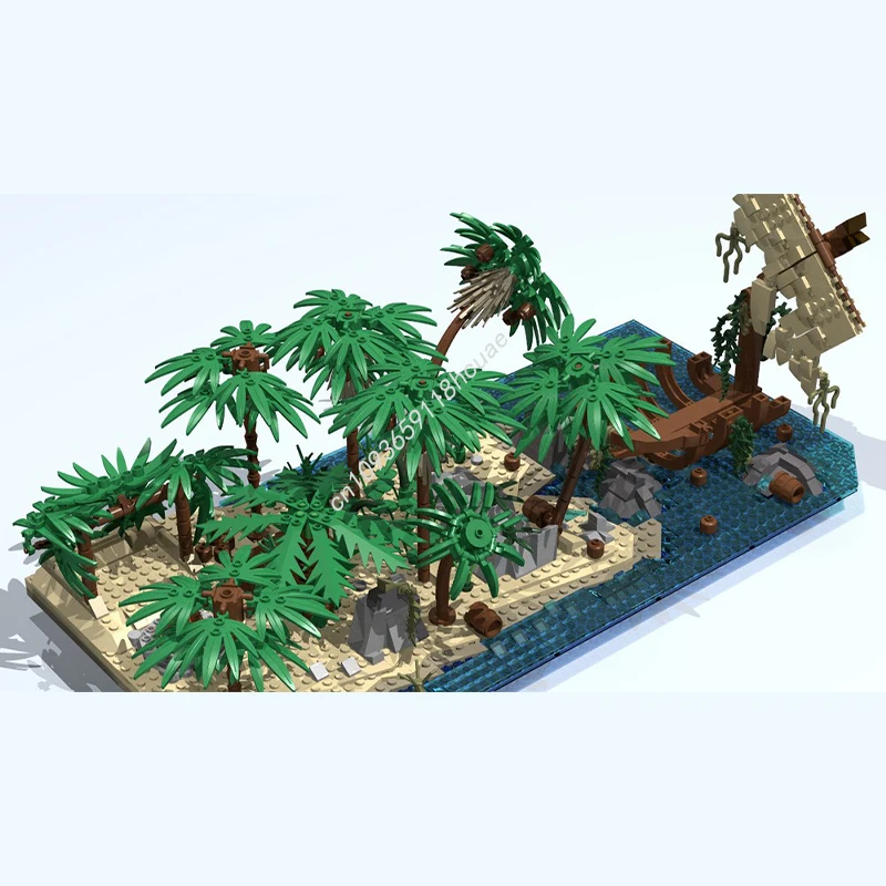 

1273 шт. MOC потерялся, модель пиратов моряка, строительные блоки, образовательные игрушки для рукоделия, архитектура, креативные рождественские подарки на день рождения, сделай сам