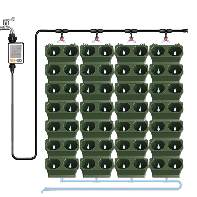 

1 m² Plant Wall Flower Pot Automatic Drip Irrigation Set Gardening Timer Balcony Garden Intelligent Watering System