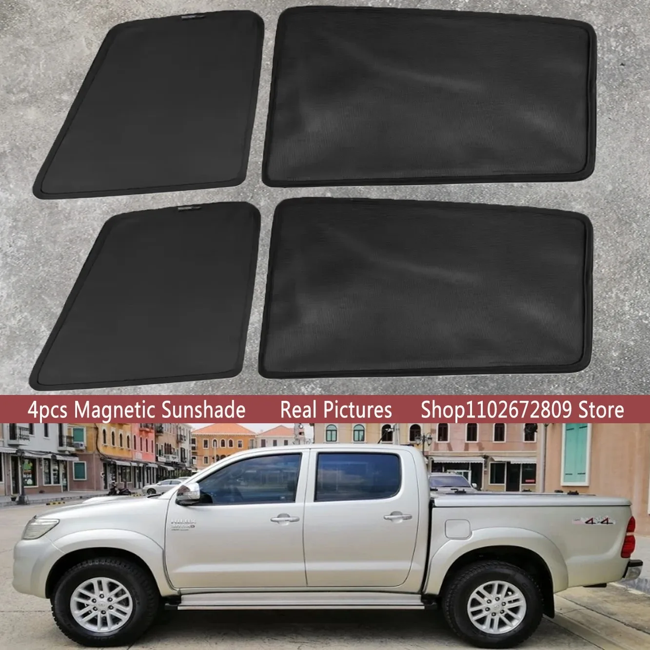 

Магнитная солнцезащитная шторка на лобовое стекло для Toyota Hilux Vigo Pickup 2004-2015, аксессуары