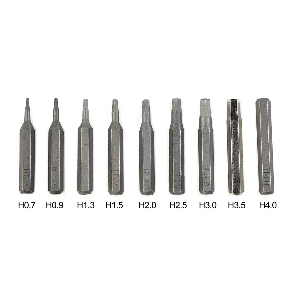 1pc 28mm Hex Screwdriver Bit 1/4 Inch Hex Shank Magnetic Screw Drivers Hexagon Head Wrench Drill Bits Hand Tools H0.7-H4