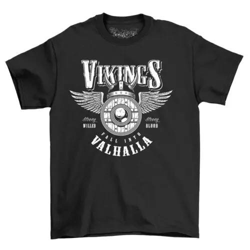 

Viking Valhala Winged T-shirt - Conquer in Style! Norse-inspired tee, Unisex des