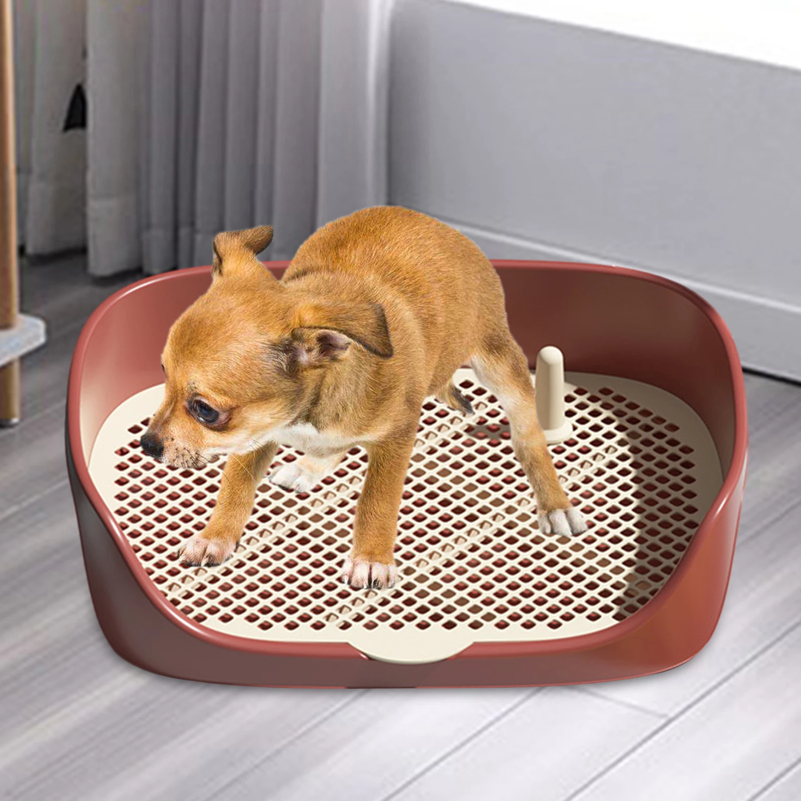 Pet Dog Toilet Portable Dog Potty Pan Trainer lettiera Anti-Splash Pets Wc Toilet Puppy Kitten Cleaning Tool