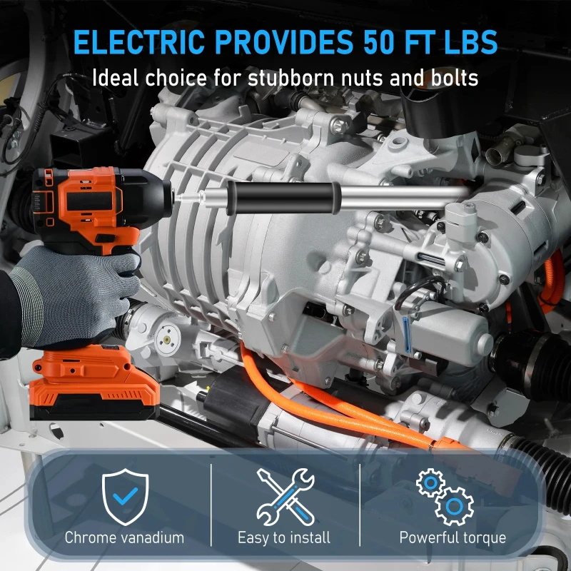 

Металлический удлинитель смещенного гаечного ключа, сверхмощный адаптер для ударного ключа, эффективный удлинитель динамометрического гаечного ключа