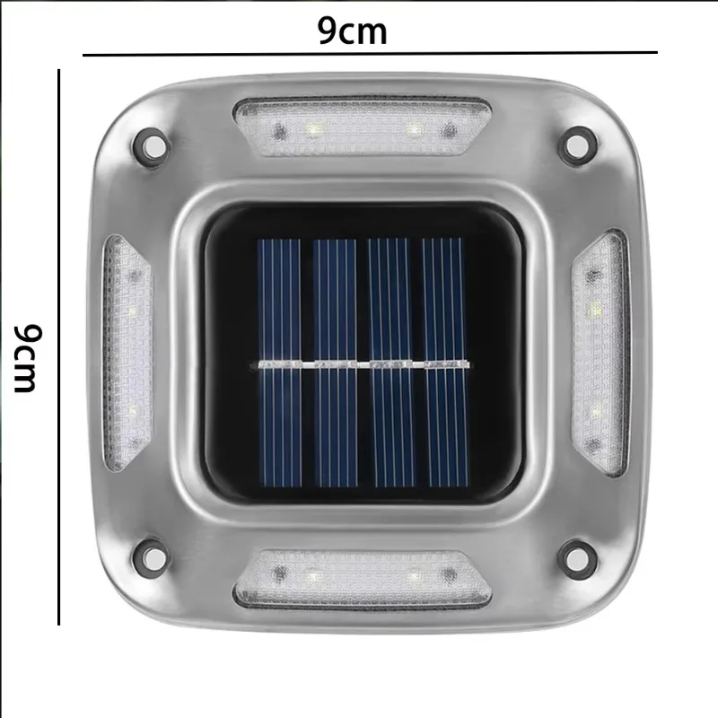 Солнечные палубные фонари, подъездная дорога, док-станция на солнечной энергии, светодиодный уличный водонепроницаемый светильник для ступенек, тротуарной лестницы, сада, теплый белый свет