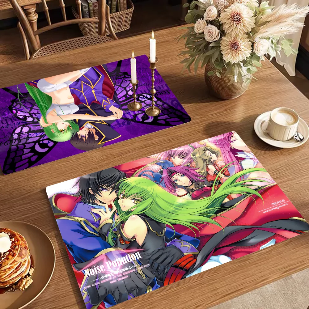 Code Geass Kitchen Absorbent Pad Dry Draining Mat Sink Washstand Coffee Machine Pads Table Placemat Faucet Anti Splash