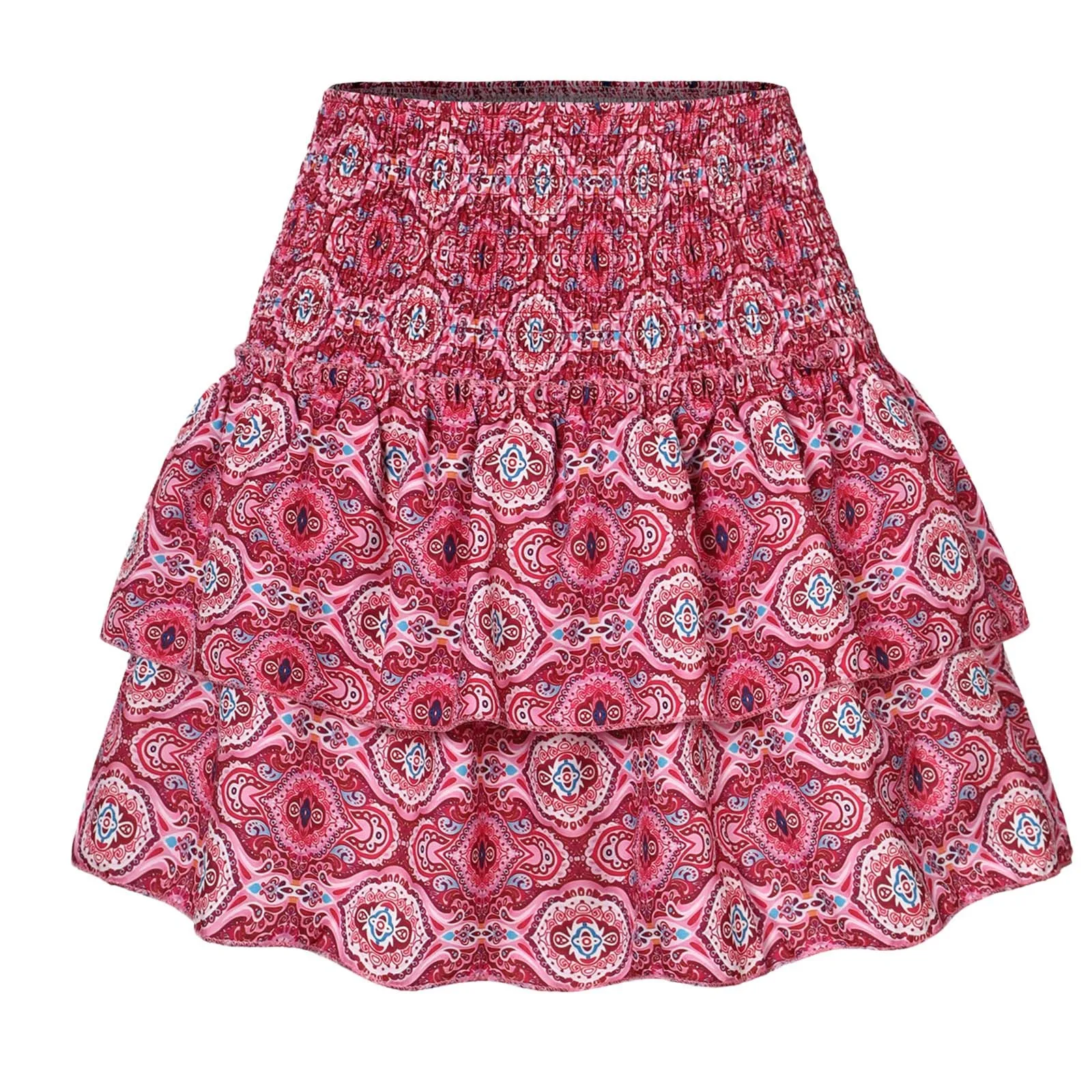 Plus Size Skirt Womens Sexy Skirt Pleated Skirt Ruffle Printed Skirt Fashion Printed Pleated Lace Skirt A Christmas Story Skirt