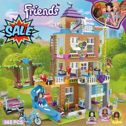 865pcs Friendship Club Hobbies Blocks Friends Hotel and House Toys Sets Friends for Girl Christmas Gifts