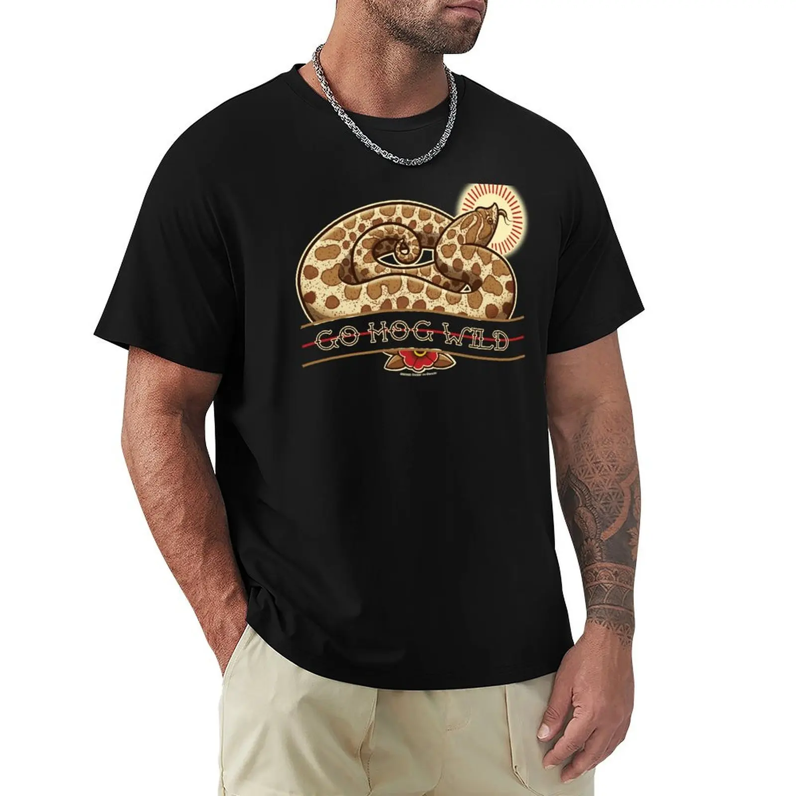 

Go Hog Wild, Western Hognose Snake T-Shirt T-shirts man fashion shirts tees valentines clothes mens cotton t shirts