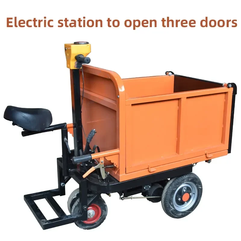 High Quality Garden Construction 500kg Three Wheel Handcrafts Electric Mini Dumper with Battery