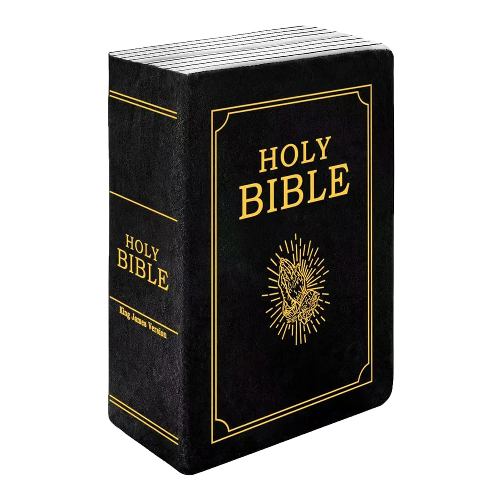 Plush Cushion Soft Bible Book Pillow for Home Decor Kids Room Cuddly Religious Stuffed Toy Decorative Bedding Gift