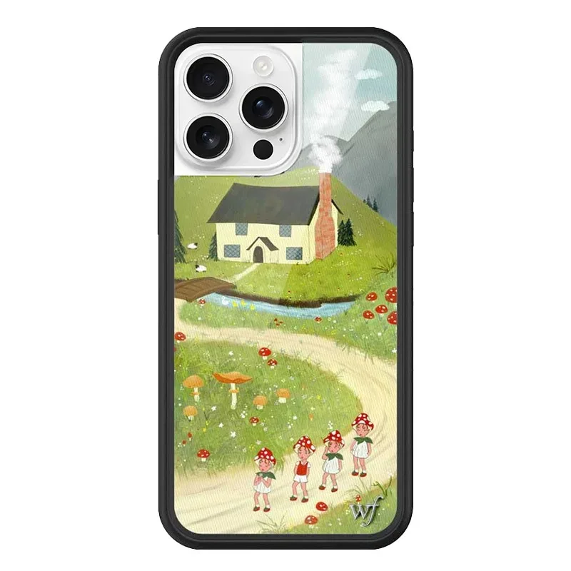 

﻿Wildflower Nara_Smith Phone Case For iPhone 11 12 13 14 15 16 17 Pro Max Plus wf countryside pastoral House baby Flower Cover﻿