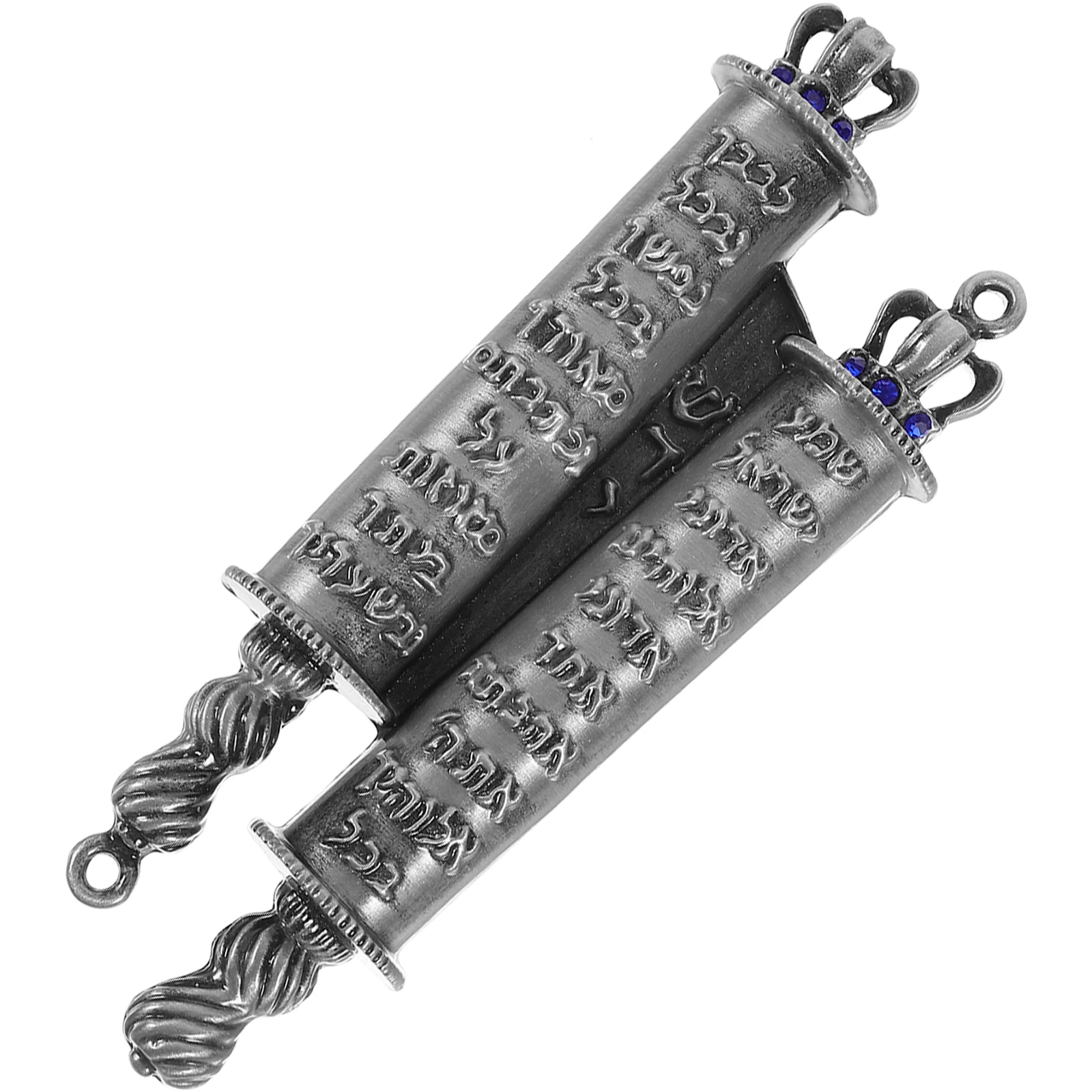 

Metal Mezuzah Simple Color 2 Hole Design Blessing Plaque Door Jewish Home Decor Retro Appearance Artistic Compact Size House