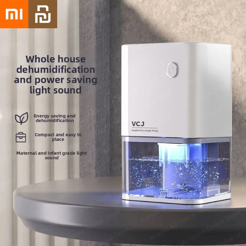 Xiaomi Youpin-deshumidificador portátil silencioso, máquina absorbente de humedad, secador de aire, desodorante, deshumidificador para el hogar, Mi