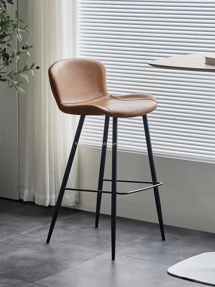 

Скандинавский стульчик для кормления, домашний барный стул со спинкой, дизайнерский стул для стойки регистрации, креативный барный стул, современные простые барные стулья