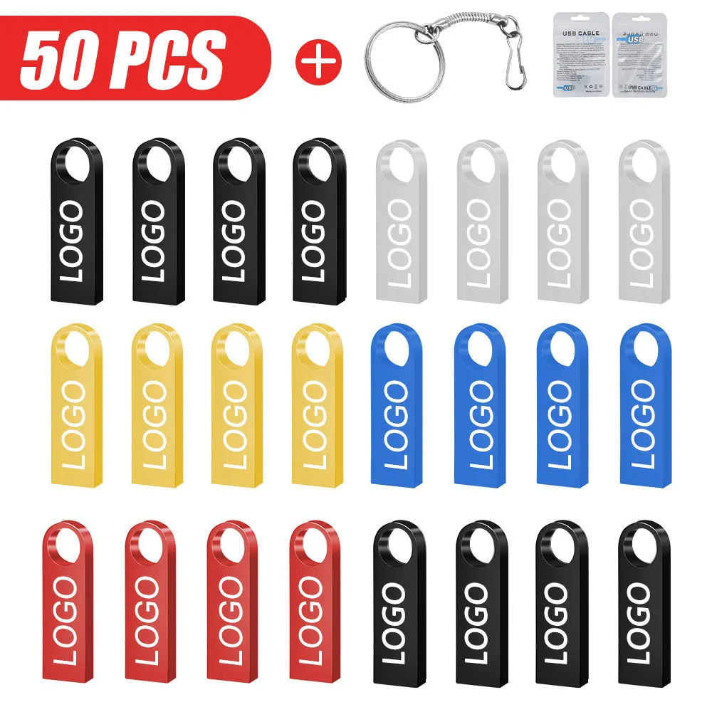 Free logo 50pcs/lot  8GB 64gb 128gb USB 2.0 Flash Drives Swivel Thumb Drives Memory Sticks  Stick Drive