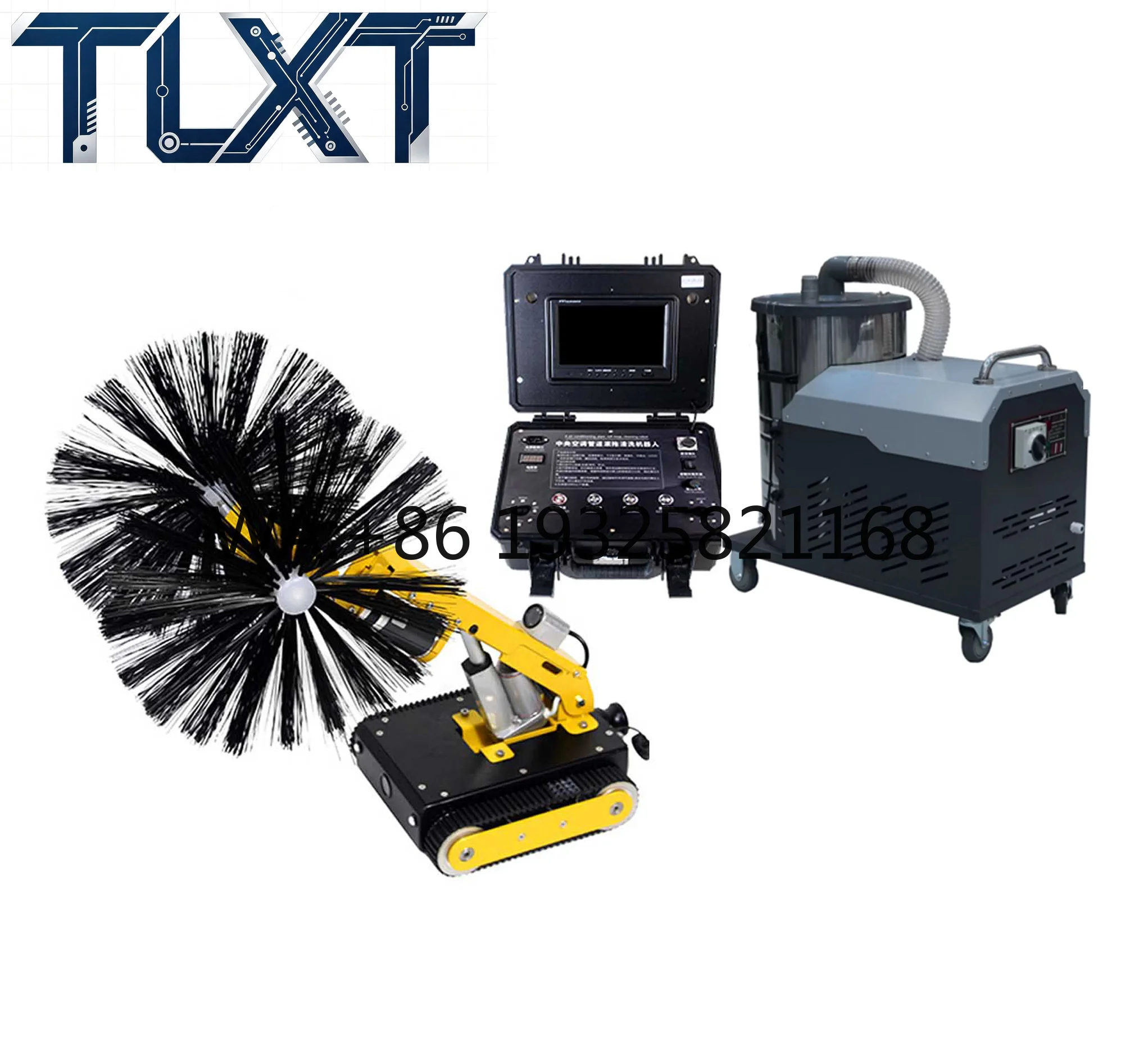 Machine de nettoyage de conduites de climatisation centrale HVAC, robot de nettoyage de conduites de ventilation, pièces accessoires OEM