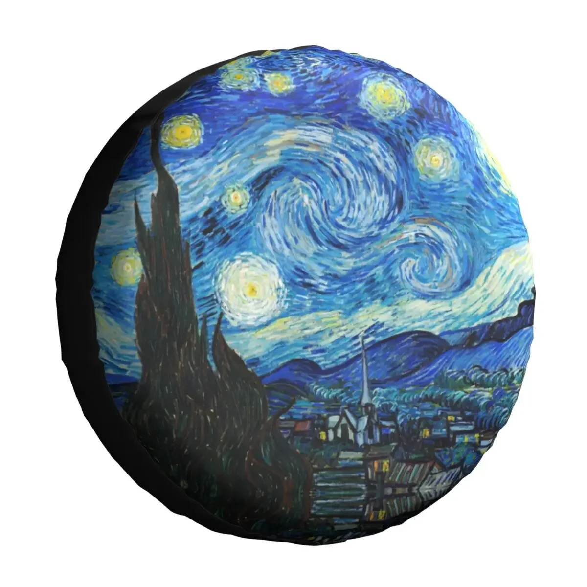 The Starry Night Spare Tire Cover for Van Gogh 4WD 4x4 SUV Car Wheel Covers 14