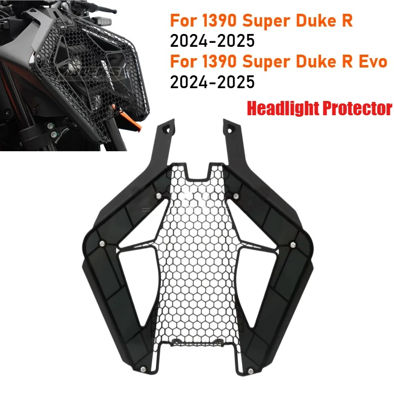 For 1390 Super Duke R Evo SuperDuke 1390 R 1390R 2024 2025 Headlight Protector Grille Guard Cover Motorcycle Accessories