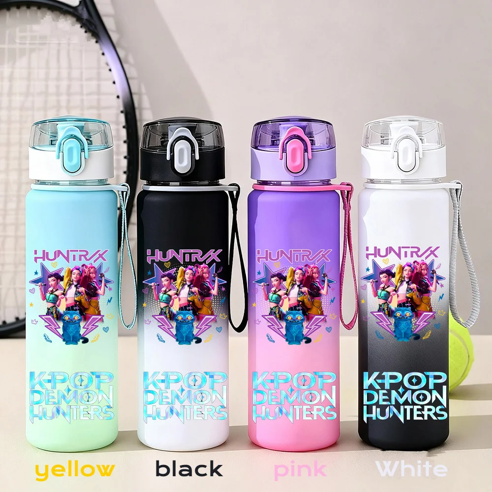 550 мл K-pop Demon Hunters HUNTR X Rumi Mira Zoey Jinu Celine Warrior Kpop Water Cup K Pop Питьевая бутылка School Huntrix Gourde